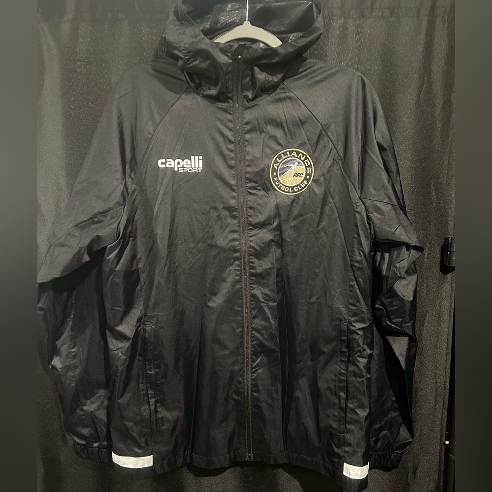 Capelli of New York Black Windbreaker